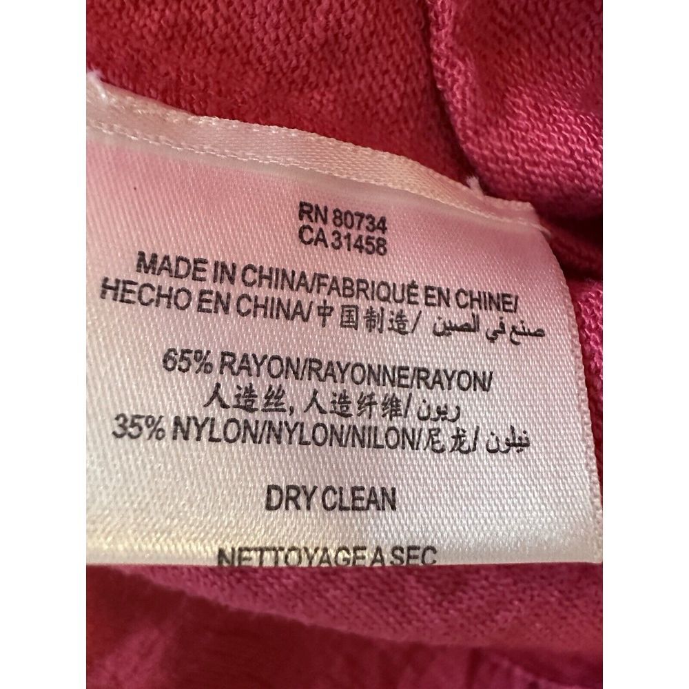 $194 BCBG Max Azria Mini Raspberry Ruffle Dress Pink Sleeveless Sz 2 - Picture 6 of 7